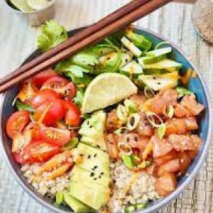 POKE QUINOA SALMON Y AGUACATE